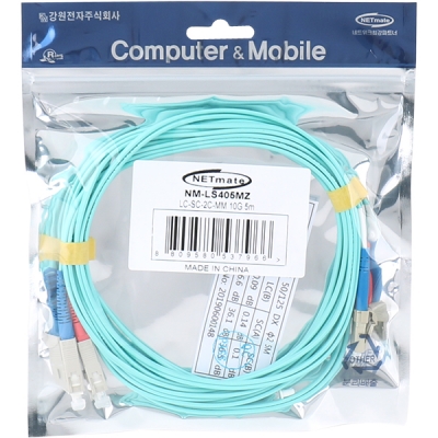 강원전자 넷메이트 10G 광점퍼코드 LC-SC-2C-멀티모드 5m NM-LS405MZ