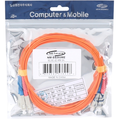 강원전자 넷메이트 광점퍼코드 SC-SC-2C-멀티모드 3m NM-SS203MZ