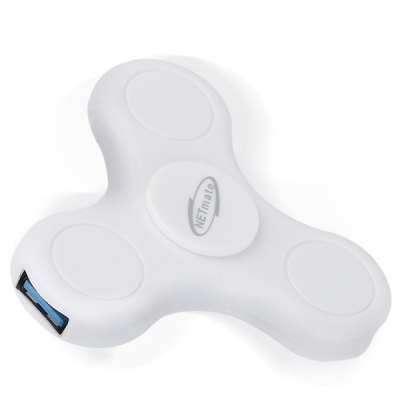 강원전자 넷메이트 USB2.0 스피너 허브(화이트) NM-SPH01
