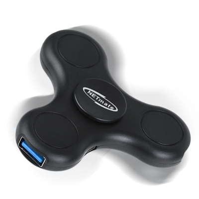 강원전자 넷메이트 USB2.0 스피너 허브(블랙) NM-SPH02