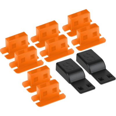 강원전자 넷메이트 일회용 USB 포트 잠금장치(오렌지) NM-DL01D