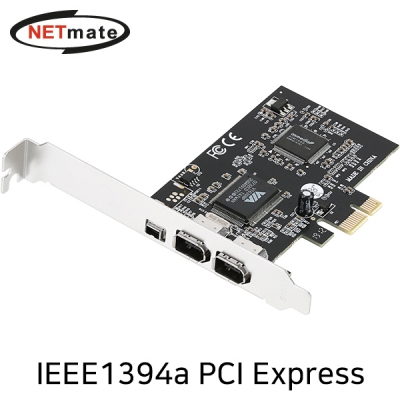 강원전자 넷메이트 IEEE1394A 3포트 PCI Express 카드(VIA)(슬림PC겸용) NM-SWT3