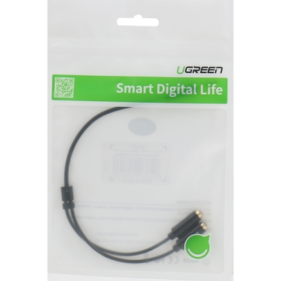 유그린 U-20816 스테레오 Y형 케이블 0.2m(블랙)