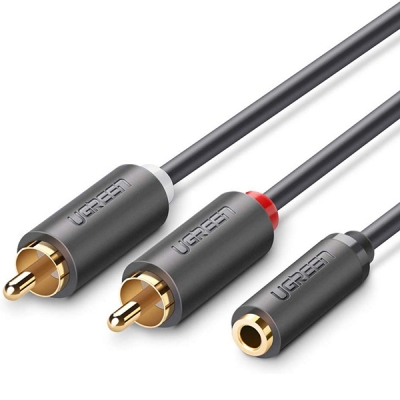 유그린 U-10588 3.5mm 스테레오 to RCA 2선 케이블 1m