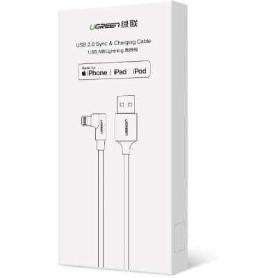 유그린 U-60521 MFi 공식인증 USB2.0 라이트닝 8핀 케이블 1m