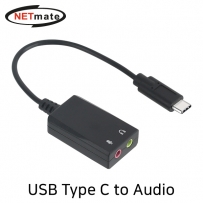 강원전자 넷메이트 USB2.0 Type C to Audio 컨버터 NM-TCS01