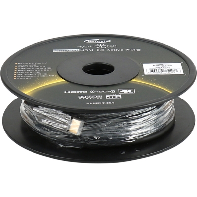 강원전자 넷메이트 HDMI2.0 Hybrid AOC 아머드 케이블 15m NM-FHA15
