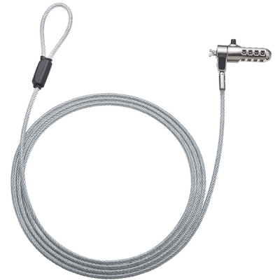 강원전자 산와서플라이 노트북 도난방지 와이어 잠금장치 (다이얼 타입/mm4.4mm/2m) SLE-40S