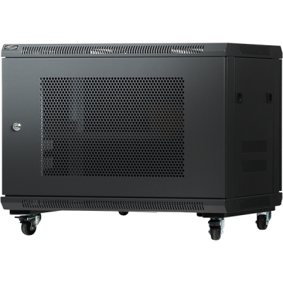 강원전자 넷메이트 타공문 허브랙(블랙) NM-H500PD(BLACK)