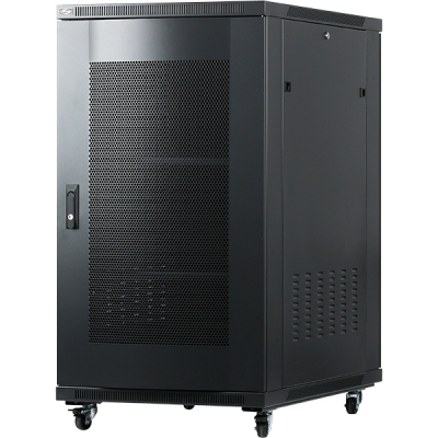 강원전자 넷메이트 타공문 서버랙(블랙) NM-S1200PD(BLACK)