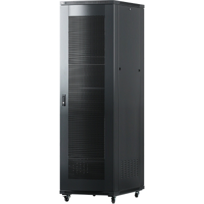 강원전자 넷메이트 타공문 서버랙(블랙) NM-S1800PD(BLACK)