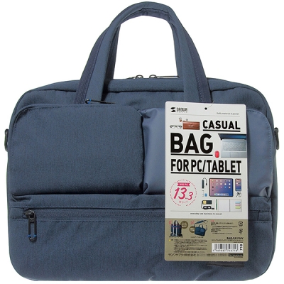 강원전자 산와서플라이 3포켓 노트북 가방(네이비) BAG-CA11NV