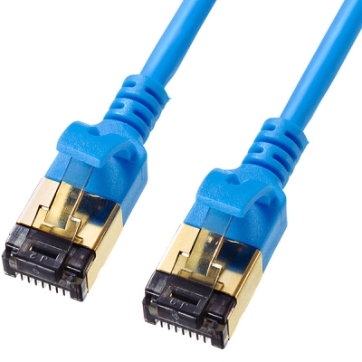 강원전자 산와서플라이 CAT.8 SSTP Ultra Slim 랜 케이블 3m KB-T8SL-03BL