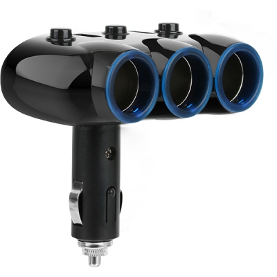 강원전자 넷메이트 차량용 USB 충전 시거잭(USBx2, 시거 소켓x3) NM-CJ01