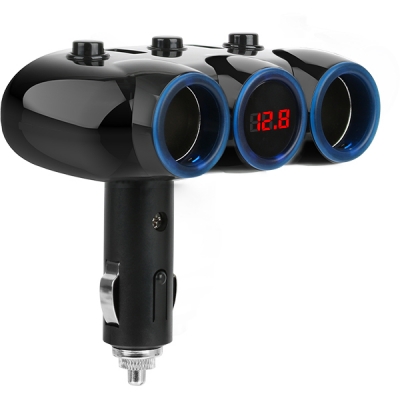 강원전자 넷메이트 차량용 USB 충전 시거잭(USBx2, 시거 소켓x2) NM-CJ02