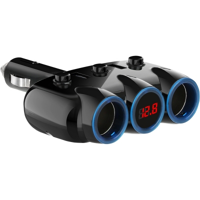 강원전자 넷메이트 차량용 USB 충전 시거잭(USBx2, 시거 소켓x2) NM-CJ02