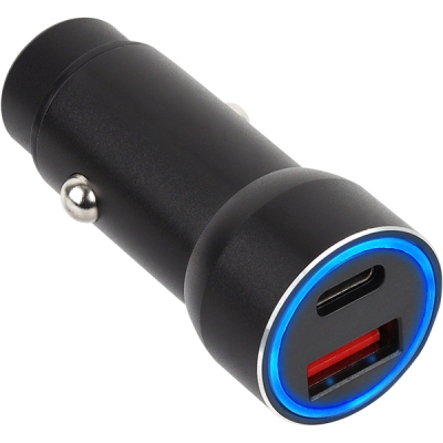 강원전자 넷메이트 USB PD+QC3.0 고속 충전 시거잭 (블랙) NM-CJ03