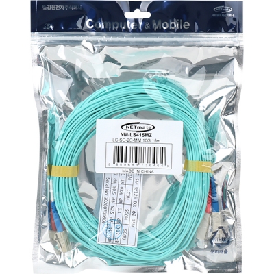 강원전자 넷메이트 10G 광점퍼코드 LC-SC-2C-멀티모드 15m NM-LS415MZ