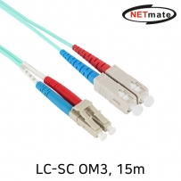 강원전자 넷메이트 10G 광점퍼코드 LC-SC-2C-멀티모드 15m NM-LS415MZ