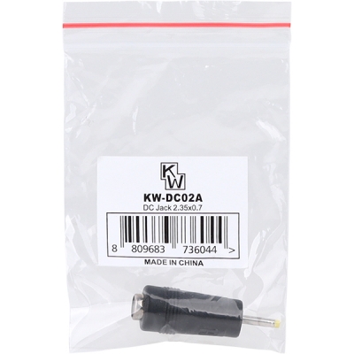 강원전자 KW 5.5x2.1 to 2.35x0.7mm 아답터 변환 잭 KW-DC02A