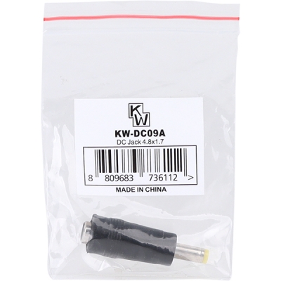 강원전자 KW 5.5x2.1 to 4.8x1.7mm 아답터 변환 잭 KW-DC09A