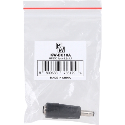 강원전자 KW 5.5x2.1 to 4.8x1.7mm(HP) 아답터 변환 잭 KW-DC10A