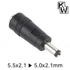 강원전자 KW 5.5x2.1 to 5.0x2.1mm 아답터 변환 잭 KW-DC11A