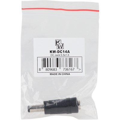강원전자 KW 5.5x2.1 to 5.5x1.5mm 아답터 변환 잭 KW-DC14A