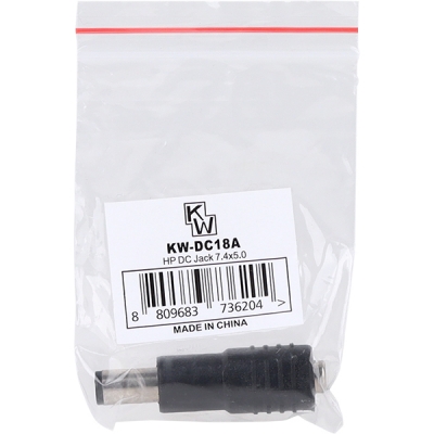 강원전자 KW 5.5x2.1 to 7.4x5.0mm(HP) 아답터 변환 잭 KW-DC18A