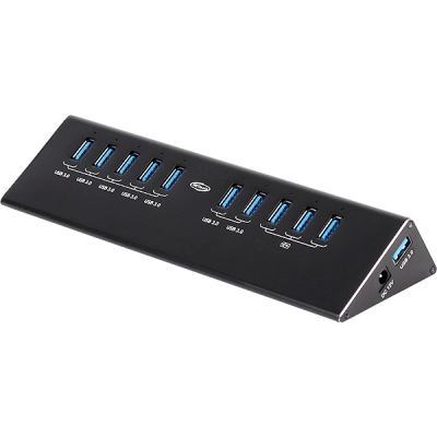 강원전자 넷메이트 USB3.0 10포트 유전원 충전 허브 NMU-H37PN