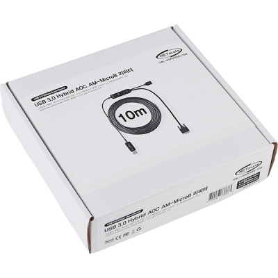 강원전자 넷메이트 USB3.0 Hybrid AOC AM-MicroB 리피터 10m CBL-U3AOC03N-10M