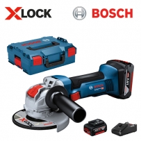 보쉬 GWX 18V-8 X-LOCK 충전 그라인더 세트(06019J70B2)