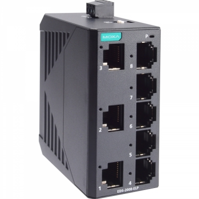 MOXA 산업용 8포트 스위칭 허브 EDS-2008-ELP