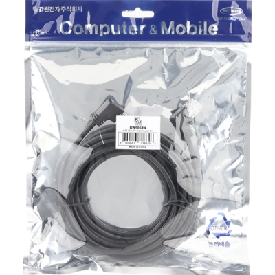 강원전자 KW CAT.5E UTP 랜 케이블 5m (오른쪽 꺾임) KW505RN