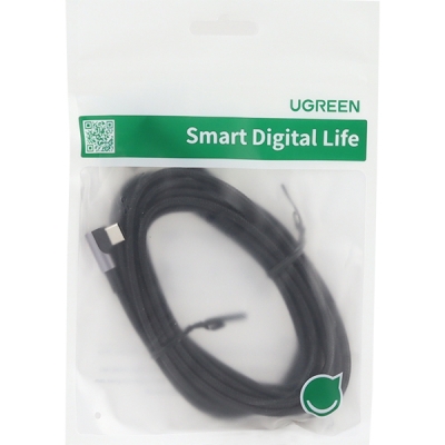 유그린 U-70875 USB2.0 AM-CM 양쪽꺾임 케이블 3m
