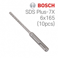 보쉬 SDS plus-7X 6x100x165 4날 해머 드릴비트 벌크팩(10개입/2608576175)