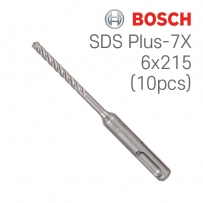 보쉬 SDS plus-7X 6x150x215 4날 해머 드릴비트 벌크팩(10개입/2608576176)