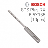보쉬 SDS plus-7X 6.5x100x165 4날 해머 드릴비트 벌크팩(10개입/2608576177)