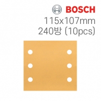 보쉬 C470 115x107mm 6구 사각샌딩페이퍼 240방(10개입/2608607460)