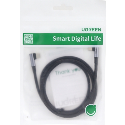 유그린 U-70696 USB2.0 CM-CM 양쪽꺾임 케이블 1m