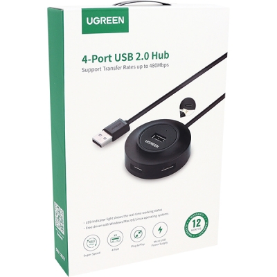 유그린 U-20277 USB2.0 4포트 허브(유·무전원)
