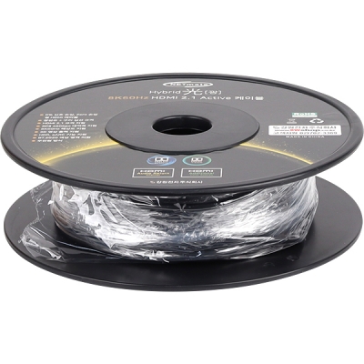 강원전자 넷메이트 HDMI2.1 Hybrid AOC 케이블 20m (골드) NM-HAP20G