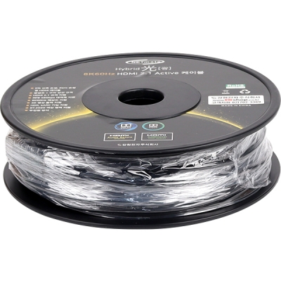 강원전자 넷메이트 HDMI2.1 Hybrid AOC 케이블 40m (골드) NM-HAP40G