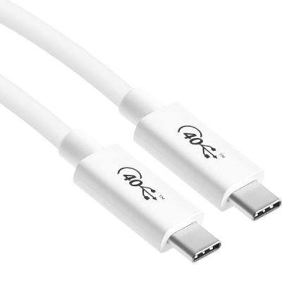 강원전자 넷메이트 USB4 40Gbps 케이블 1m (화이트/USB-IF 인증) NM-UC401W