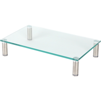 강원전자 넷메이트 다용도 강화유리 받침대(클리어/소) NM-GCD01N