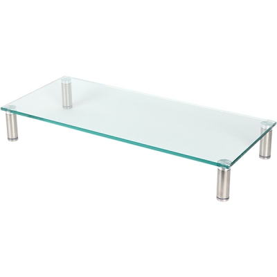 강원전자 넷메이트 다용도 강화유리 받침대(클리어/중) NM-GCD02N