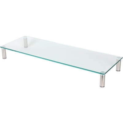 강원전자 넷메이트 다용도 강화유리 받침대(클리어/대) NM-GCD03N