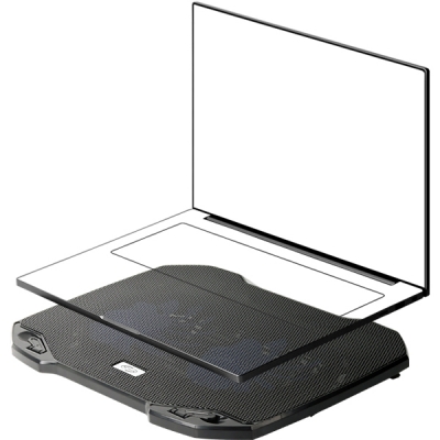 강원전자 넷메이트 노트북 쿨링 스탠드(120mm 듀얼 쿨링팬) NM-LTC03