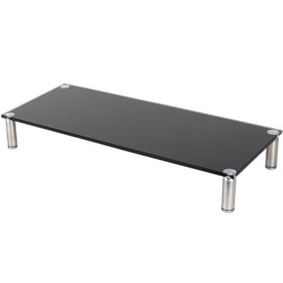 강원전자 넷메이트 다용도 강화유리 받침대(블랙/중) NM-GCD02BN