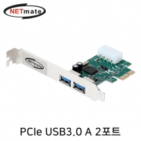 강원전자 넷메이트 USB3.0 2포트 PCI Express 카드(슬림PC겸용) NM-SWU30